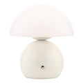 Caesar Rechargeable Table Lamp White and Opal Glass LED