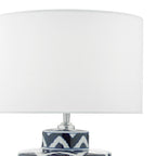 Caelan Table Lamps Blue & White Base Only