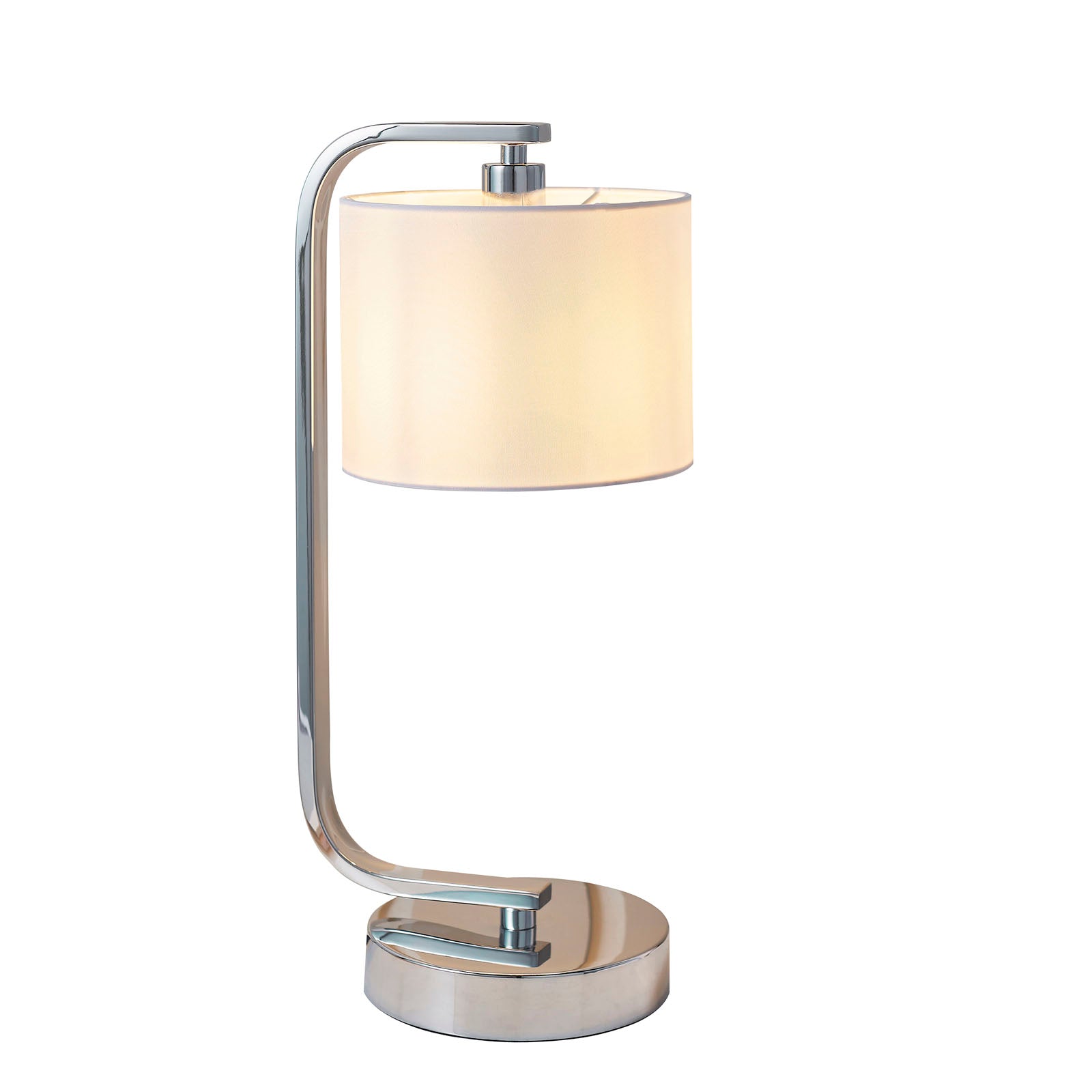 Canning 1-Light Chrome Table Lamp with Dimmer