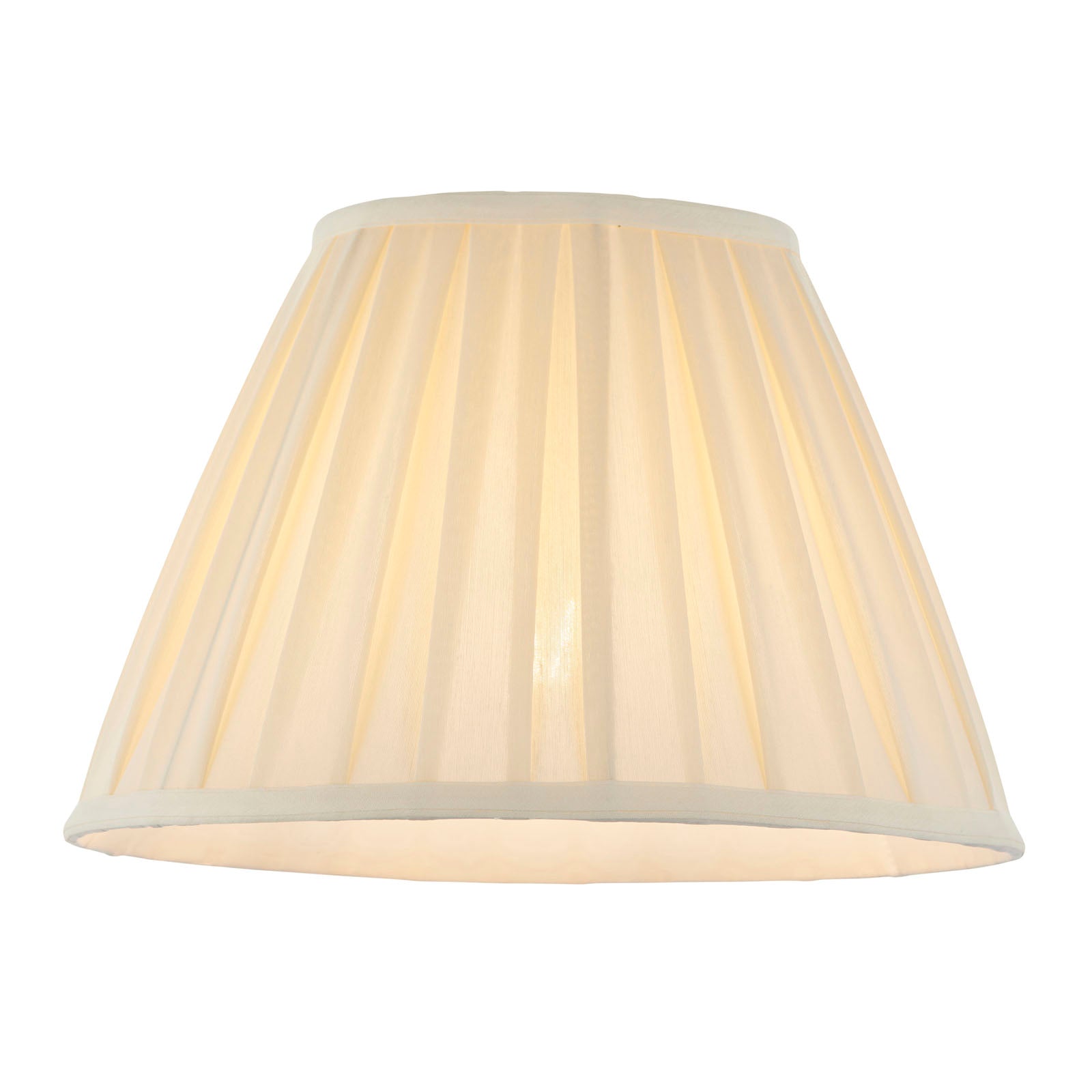 Carla 12-Inch Cream Fabric Drum Lamp Shade (Reducer Ring)