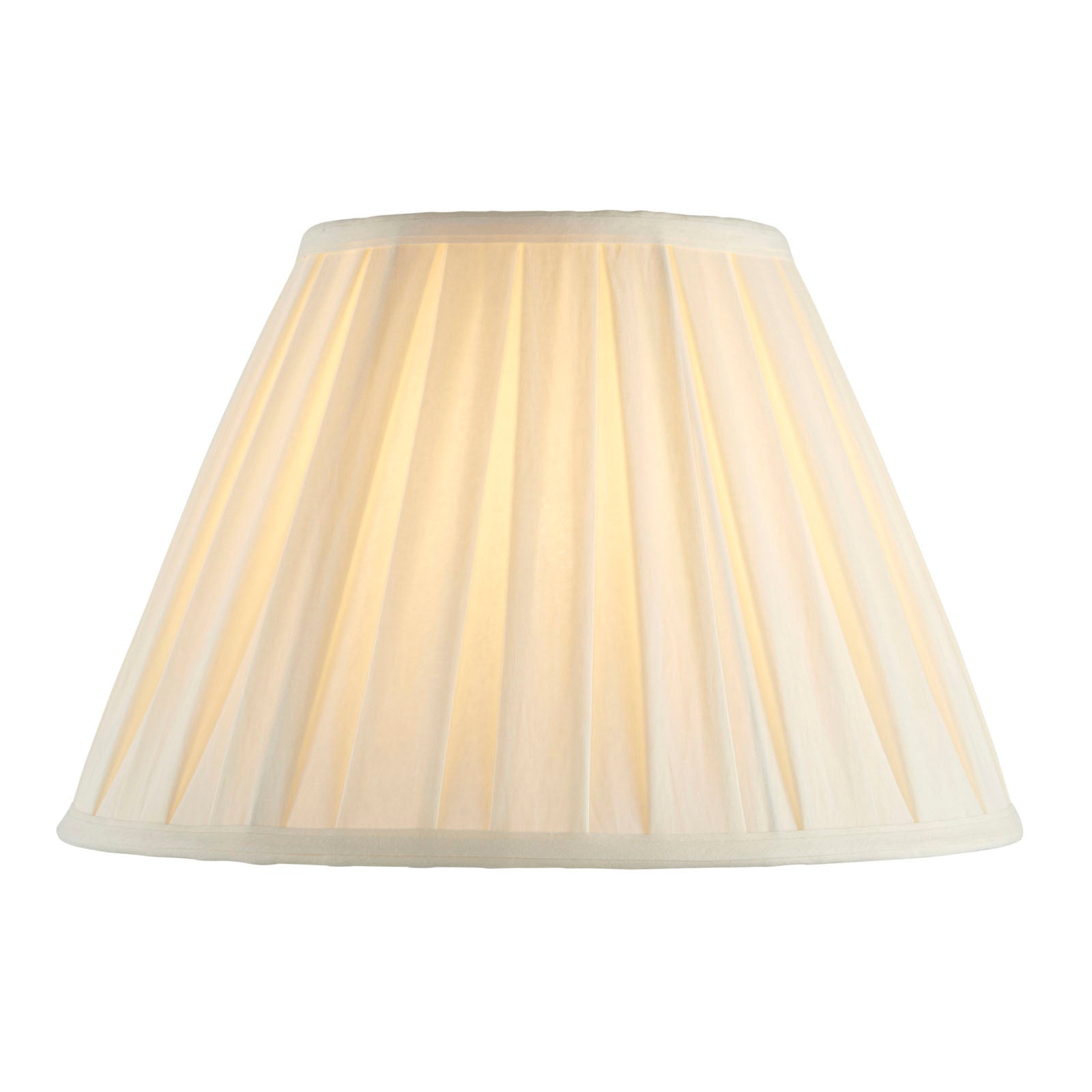 Carla 14-Inch Cream Fabric Drum Lamp Shade (Reducer Ring)