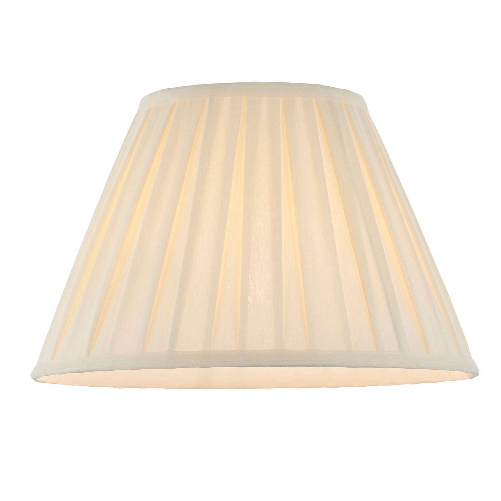 Carla 14-Inch Cream Fabric Drum Lamp Shade (Reducer Ring)