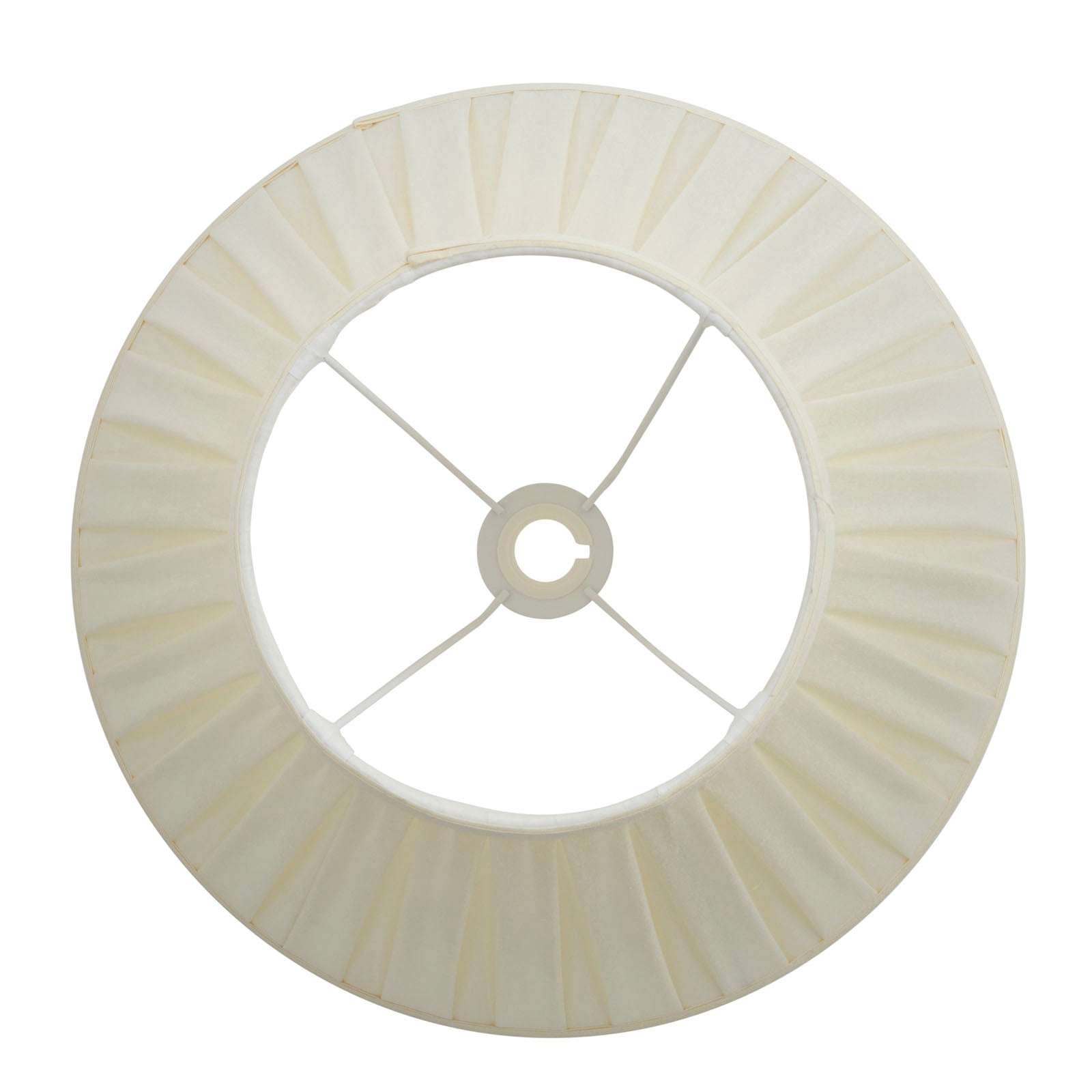 Carla 18-Inch Cream Fabric Drum Lamp Shade (Reducer Ring)