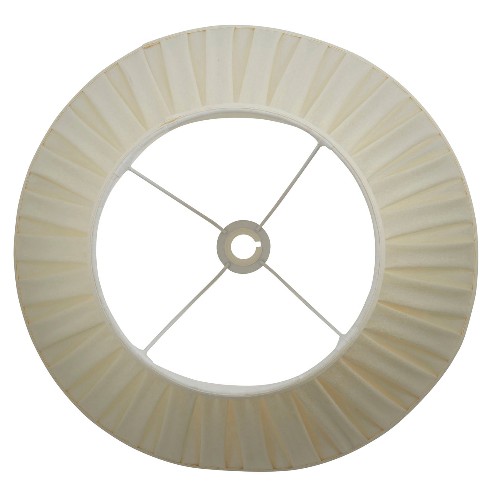 Carla 22-Inch Cream Fabric Drum Lamp Shade (Reducer Ring)