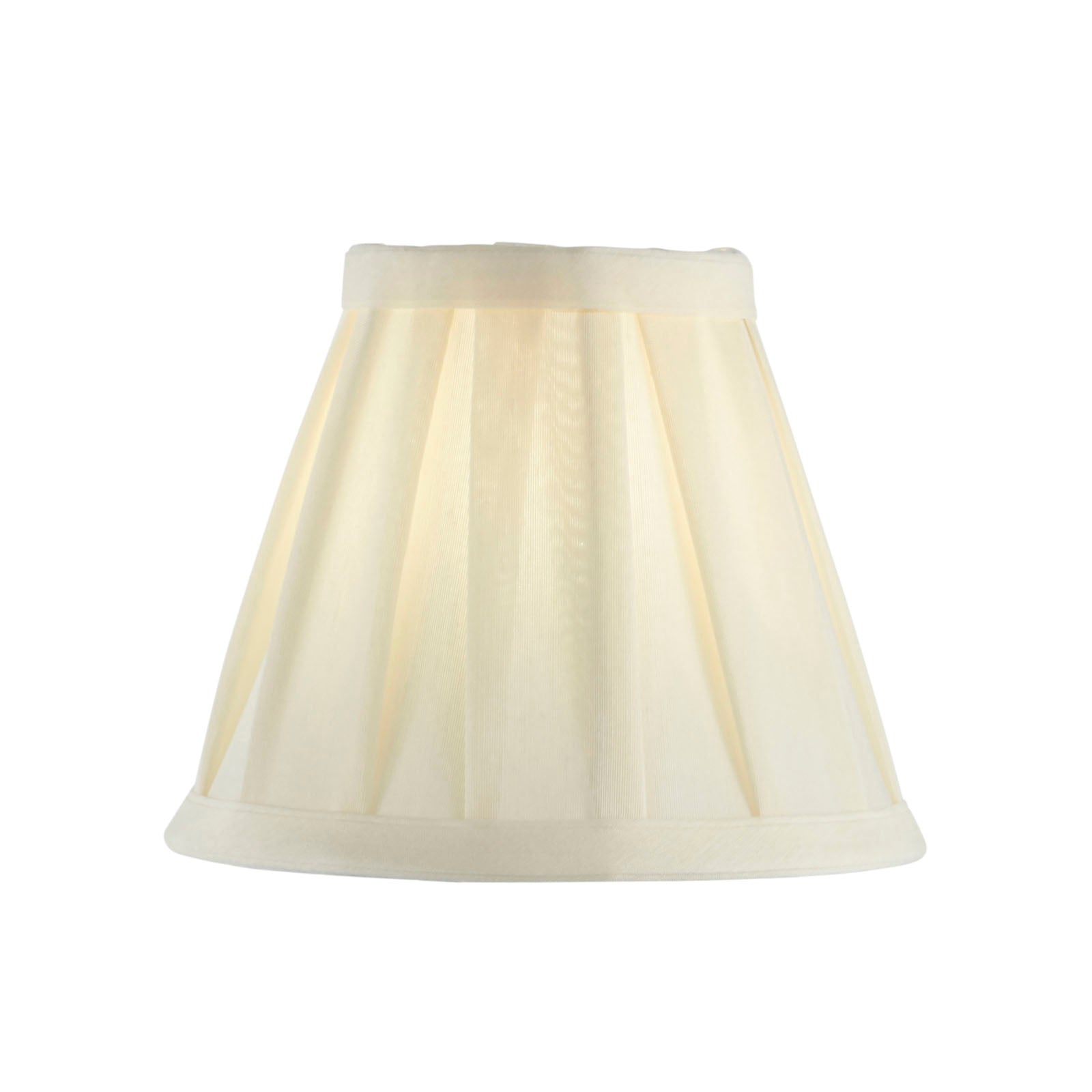 Carla 6-Inch Cream Fabric Drum Lamp Shade | Lumination