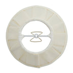Carla 6-Inch Cream Fabric Drum Lamp Shade (Clip-On)