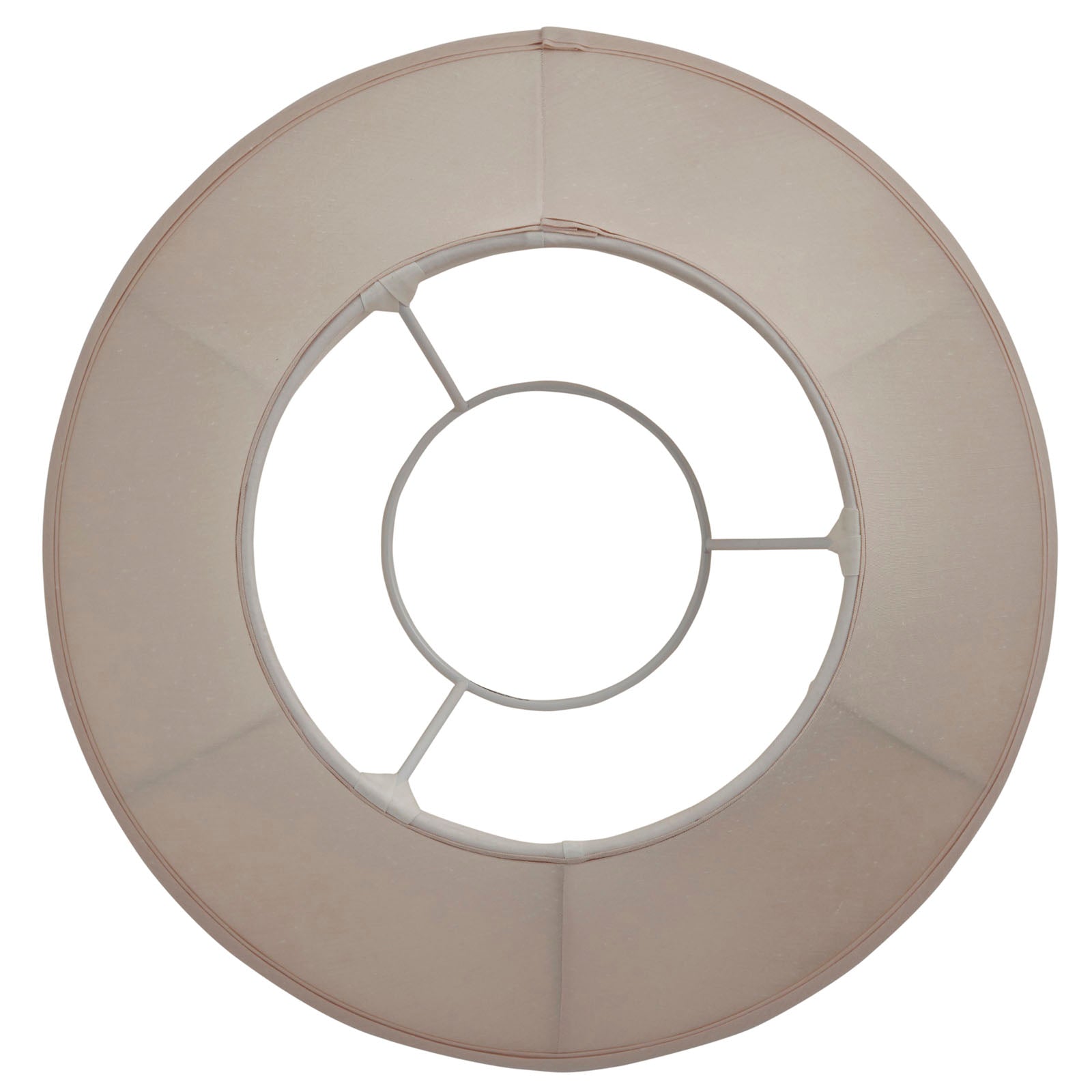 Carrie 16-Inch Handmade Cream Round Bell Lamp Shade