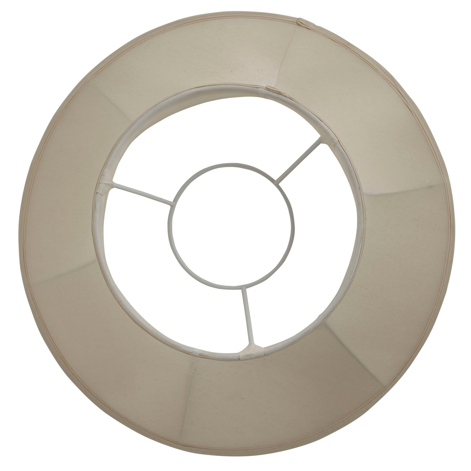 Carrie 18-Inch Handmade Cream Round Bell Lamp Shade