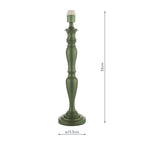 Caycee Table Lamps Green Base Only