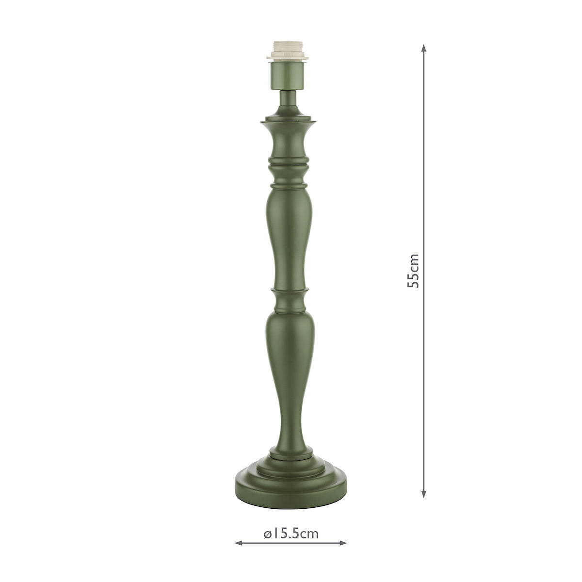 Caycee Table Lamps Green Base Only