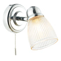Cedric Bathroom Single Wall Spotlight Polished Chrome Glass IP44