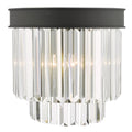 Celeus 2 Light Wall Light Anthracite & Crystal