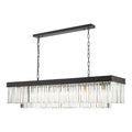 Celeus 6 Light Bar Pendant Anthracite & Crystal