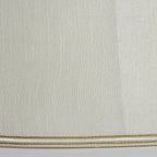 Celia 12-Inch Cream Fabric Bowed Oval Lamp Shade (Handmade)