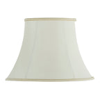 Celia 12-Inch Cream Fabric Bowed Oval Lamp Shade (Handmade)