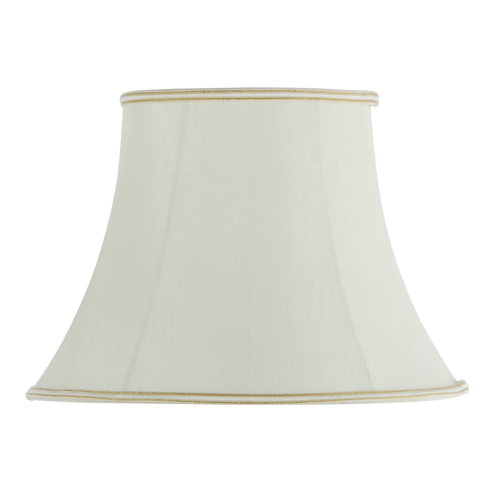 Celia 12-Inch Cream Fabric Bowed Oval Lamp Shade (Handmade)