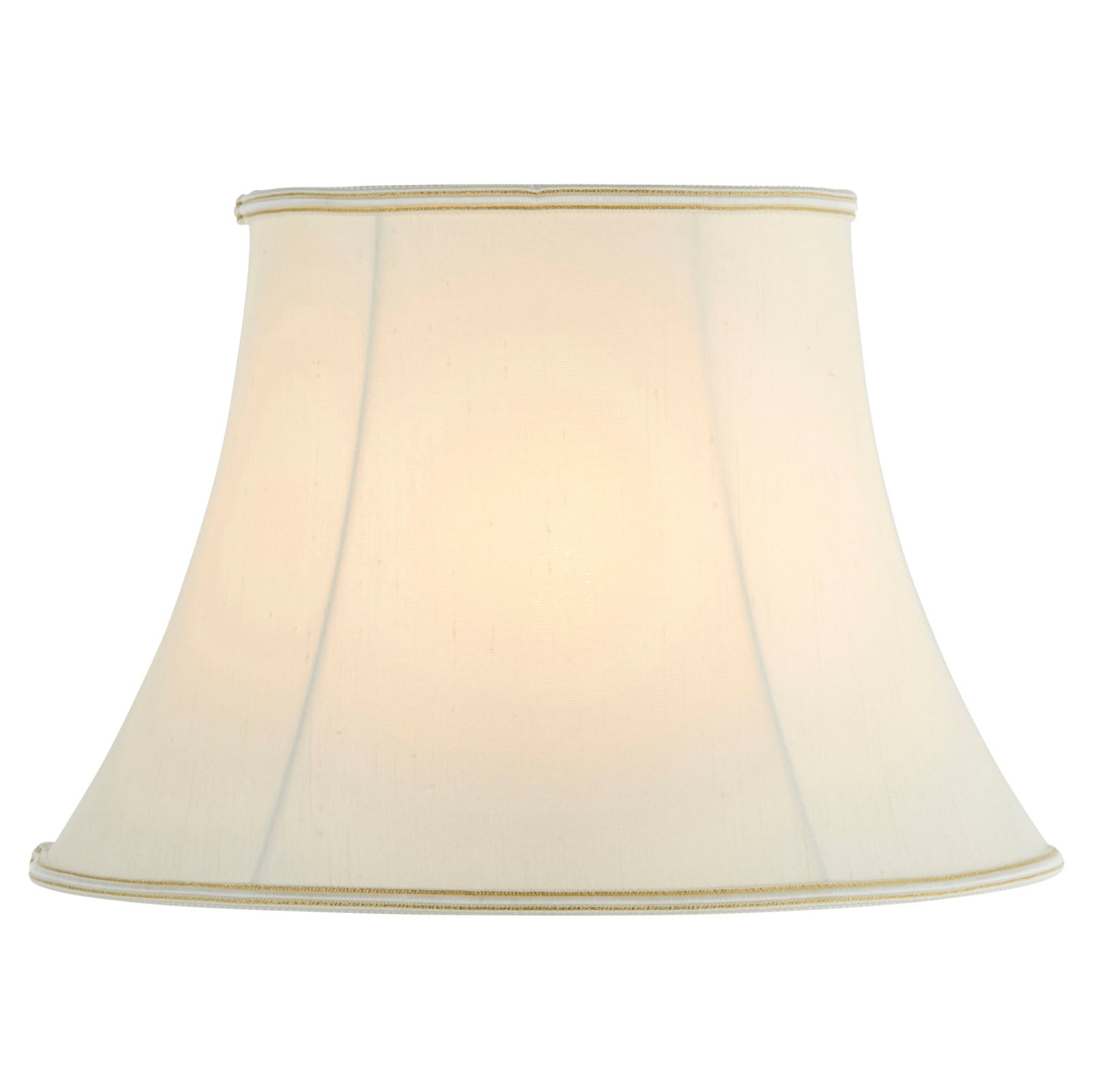Celia 14-Inch Cream Bowed Oval Lamp Shade - Lumination