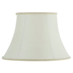 Celia 14-Inch Cream Fabric Bowed Oval Lamp Shade (Handmade)