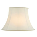Celia 16-Inch Cream Fabric Bowed Oval Lamp Shade (Handmade)