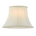 Celia 16-Inch Cream Fabric Bowed Oval Lamp Shade (Handmade)