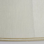 Celia 16-Inch Cream Fabric Bowed Oval Lamp Shade (Handmade)