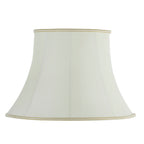 Celia 16-Inch Cream Fabric Bowed Oval Lamp Shade (Handmade)