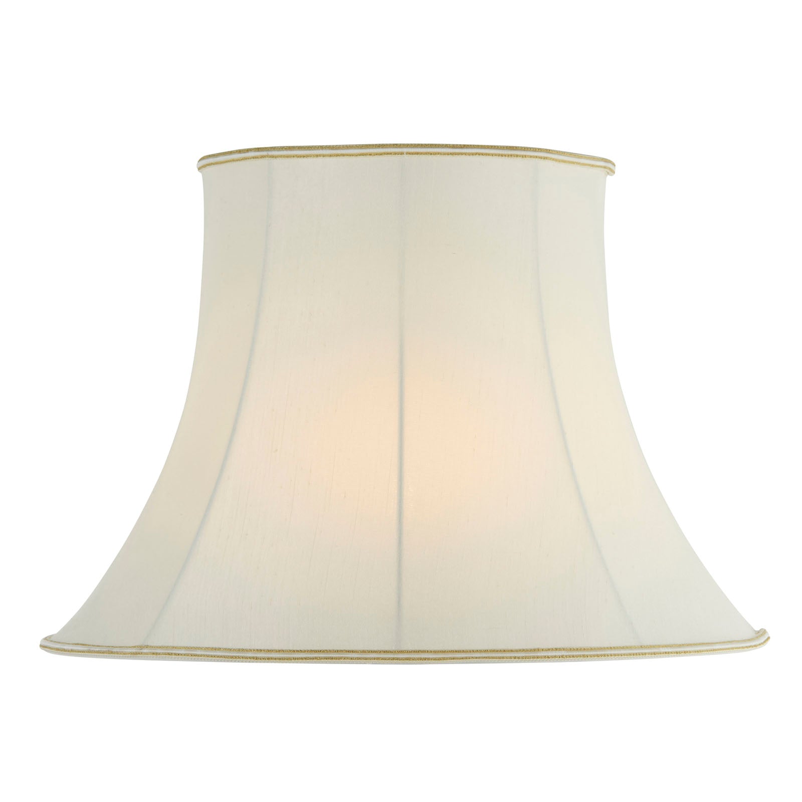 Celia 20-Inch Cream Fabric Bowed Oval Lamp Shade (Handmade)