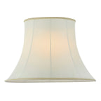 Celia 20-Inch Cream Fabric Bowed Oval Lamp Shade (Handmade)