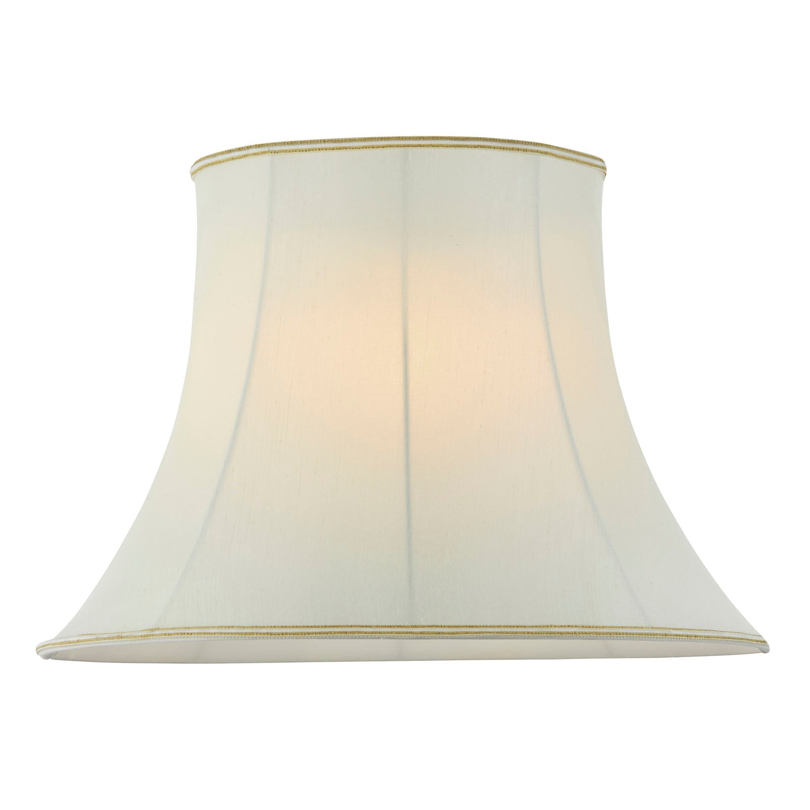 Celia 20-Inch Cream Fabric Bowed Oval Lamp Shade (Handmade)