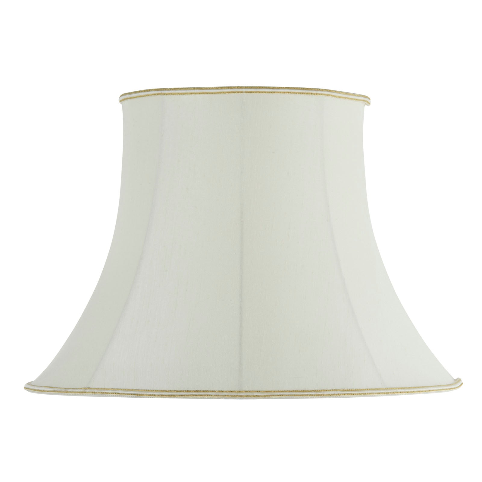Celia 20-Inch Cream Fabric Bowed Oval Lamp Shade (Handmade)