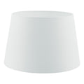 Cezanne White Faux Silk Tapered Drum Shade 35cm