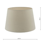Cezanne Ecru Faux Silk Tapered Drum Shade 40cm