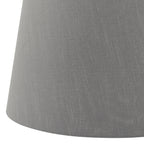 Cezanne Grey Faux Silk Tapered Drum Shade 40cm