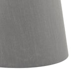Cezanne Grey Faux Silk Tapered Drum Shade 40cm