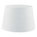 Cezanne White Faux Silk Tapered Drum Shade 45cm