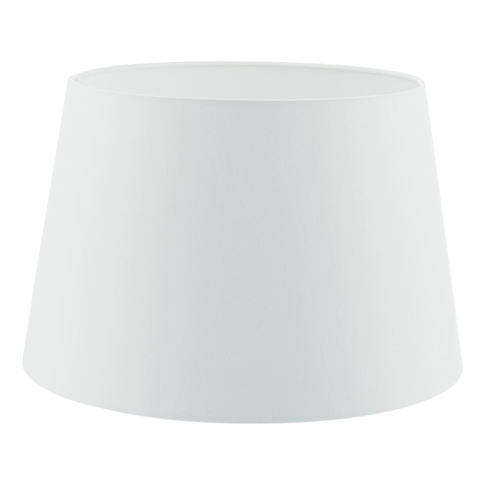 Cezanne White Faux Silk Tapered Drum Shade 45cm