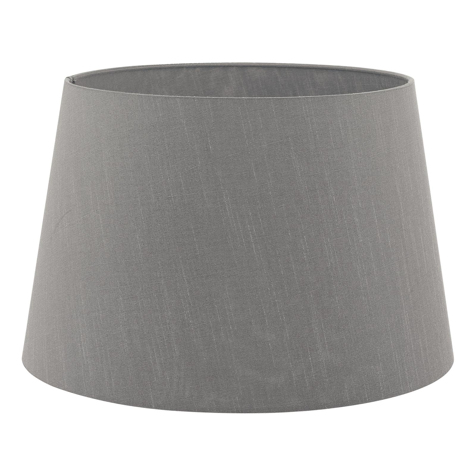 Cezanne Grey Faux Silk Tapered Drum Shade 45cm