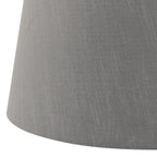 Cezanne Grey Faux Silk Tapered Drum Shade 45cm