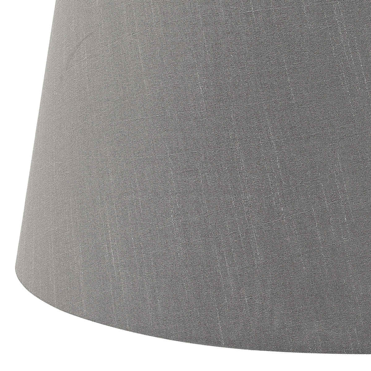 Cezanne Grey Faux Silk Tapered Drum Shade 45cm