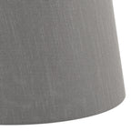 Cezanne Grey Faux Silk Tapered Drum Shade 45cm