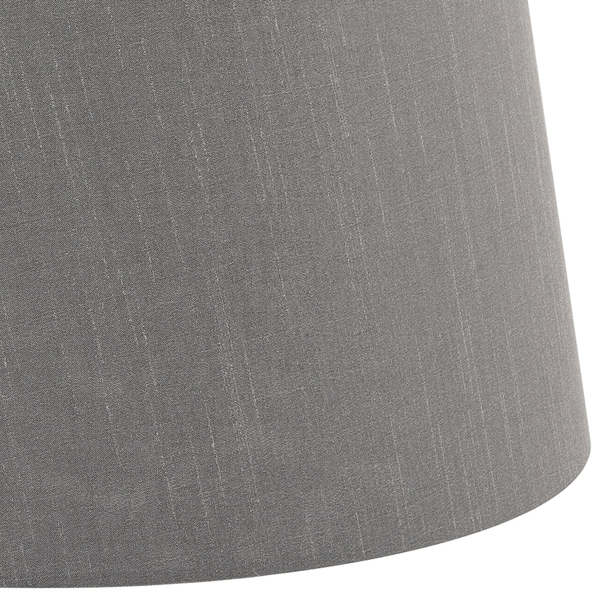 Cezanne Grey Faux Silk Tapered Drum Shade 45cm