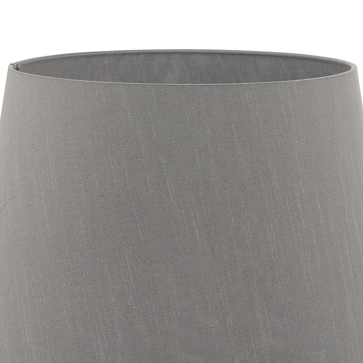 Cezanne Grey Faux Silk Tapered Drum Shade 45cm