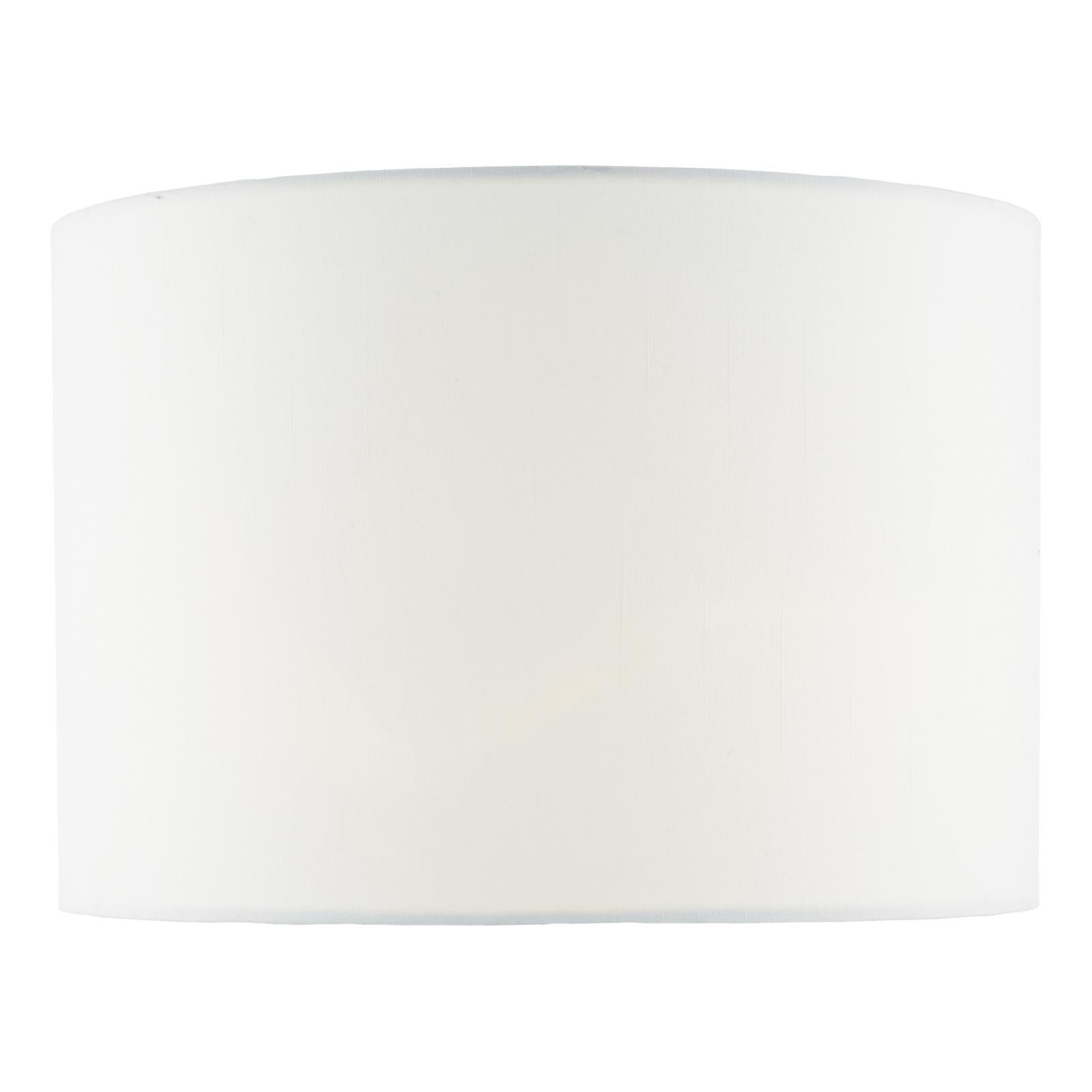 Ciara White Linen Drum Shade 33cm