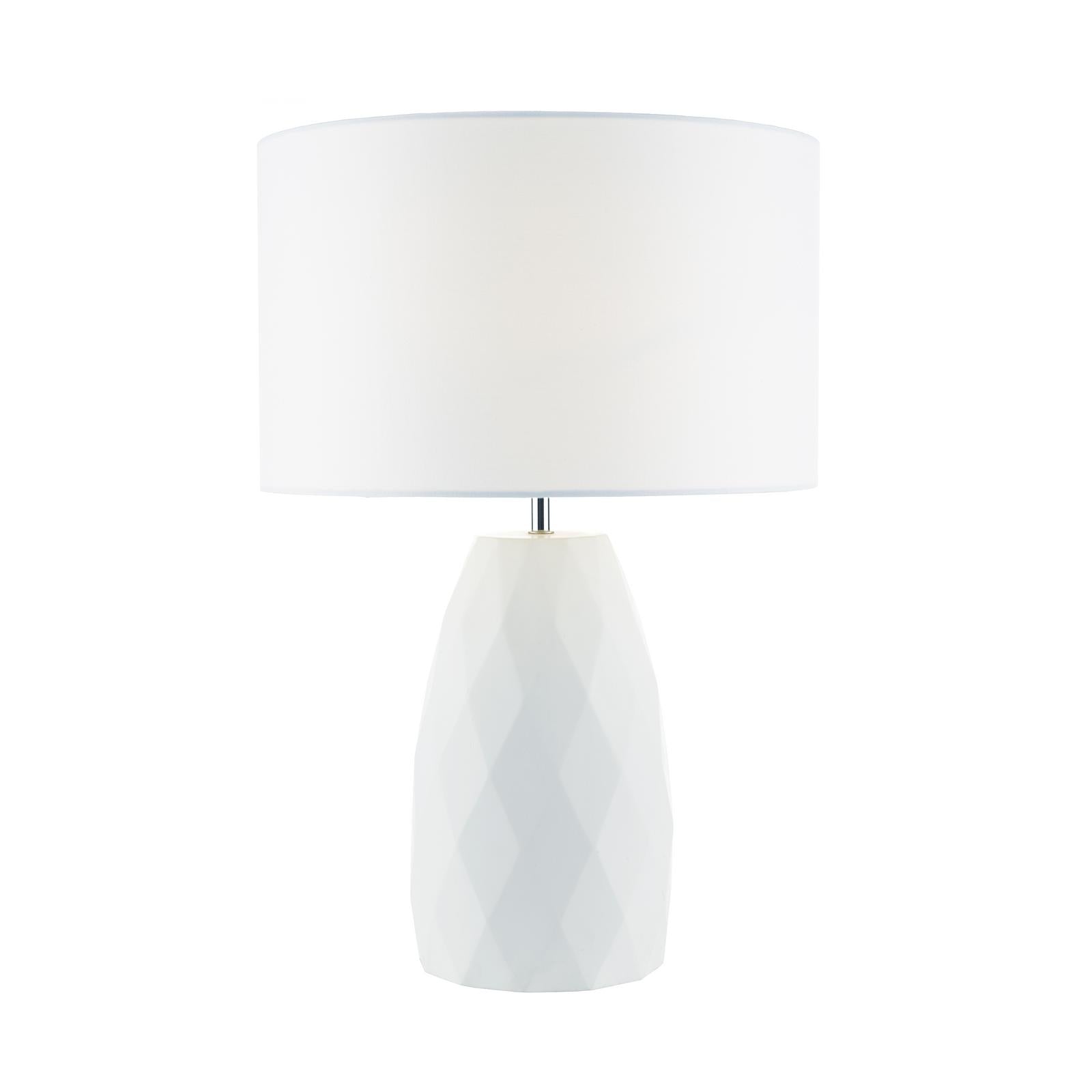 Ciara Table Lamps White With Shade
