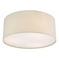 Cierro 3 Light Flush Taupe With Diffuser 40cm