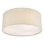 Cierro 3 Light Flush Taupe With Diffuser 40cm