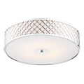 Civic 5 Light Flush Large Polished Chrome