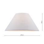 Cleo Natural Linen Coolie Shade 40cm