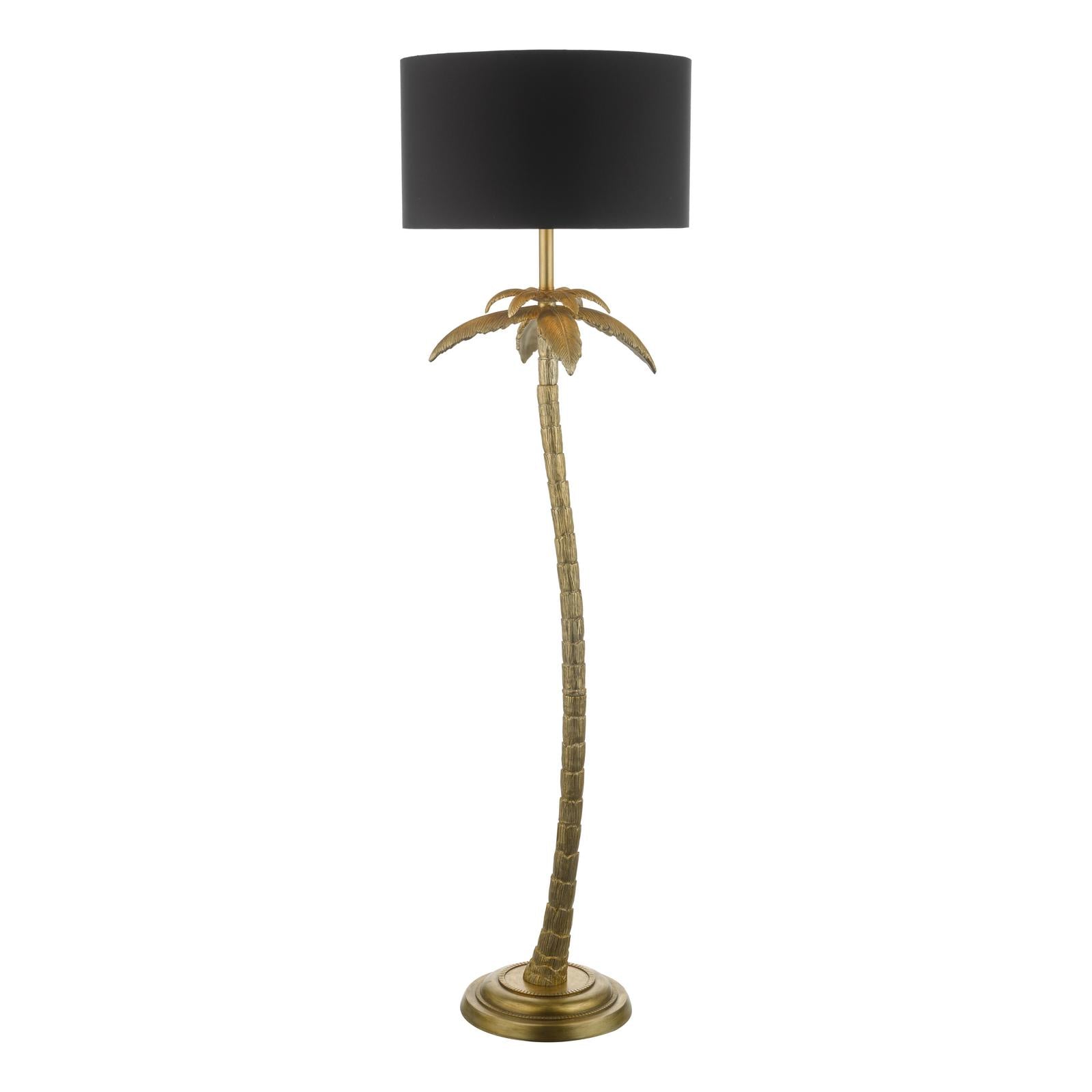 Coco Floor Lamps Antique Gold With Shade