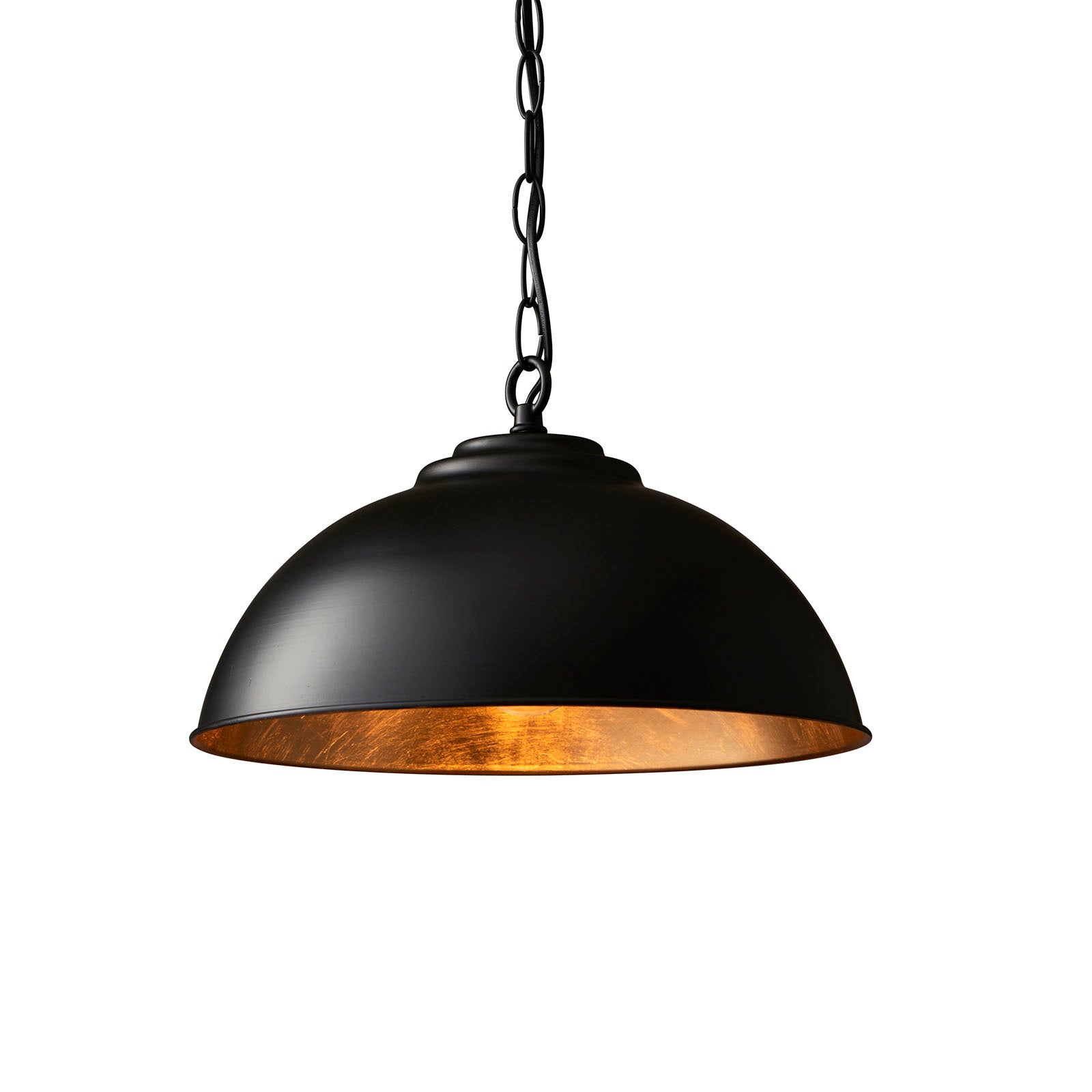 Colman Black & Gold Leaf Pendant Light